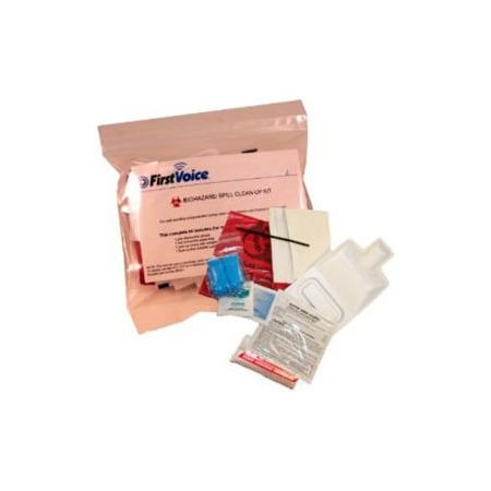 Think Safe First Voice Basic Bloodborne Pathogen Clean-Up Kit, Polybag BP001